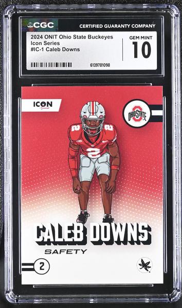 Caleb Downs 2024 Ohio State Buckeyes Icon Series #IC-1 CGC 10-1