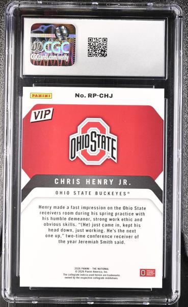 Chris Henry Jr. 2026 The National VIP #RP-CHJ CGC 9
