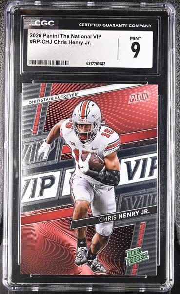 Chris Henry Jr. 2026 The National VIP #RP-CHJ CGC 9
