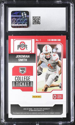 Jeremiah Smith Panini 2024-25 Ohio State Contenders #1 CGC 9-2
