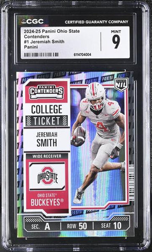 Jeremiah Smith Panini 2024-25 Ohio State Contenders #1 CGC 9