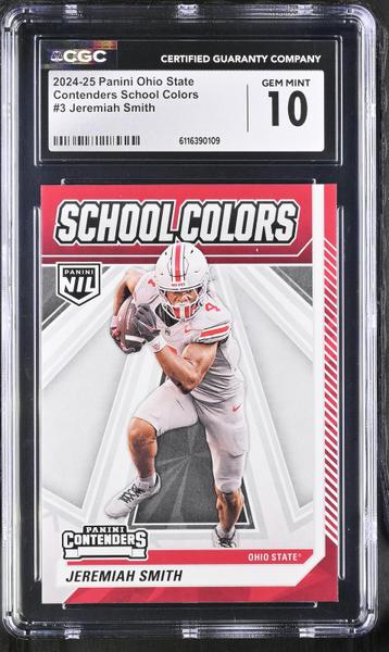 Jeremiah Smith 2024-25 Ohio State Contenders School Colors #3 CGC 10