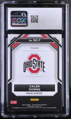 Caleb Downs Silver 2024-25 Ohio State Prizm Student Orientation #SO-7 CGC 10-2