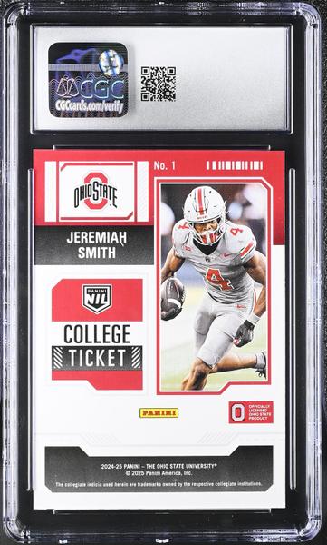 Jeremiah Smith 2024-25 Ohio State Contenders #1 CGC 9-2