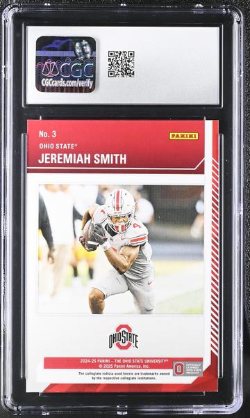 Jeremiah Smith Panini 2024-25 Ohio State Contenders School Colors #3 CGC 9-2