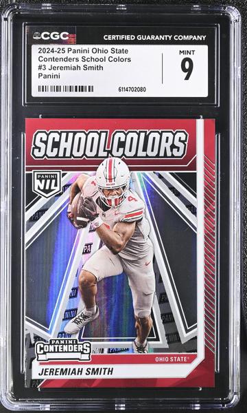 Jeremiah Smith Panini 2024-25 Ohio State Contenders School Colors #3 CGC 9