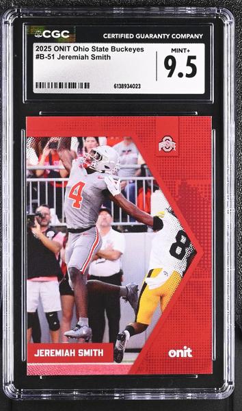 Jeremiah Smith 2025 Ohio State Buckeyes #B-51 CGC 9.5