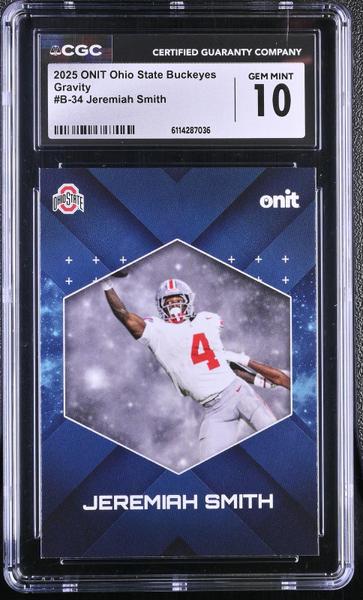 Jeremiah Smith 2025 Ohio State Buckeyes Gravity #B-34 CGC 10-1