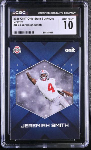 Jeremiah Smith 2025 Ohio State Buckeyes Gravity #B-34 CGC 10