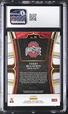 Terry McLaurin Purple 2023 Select Draft Picks 67/75 #70 CGC 10-2