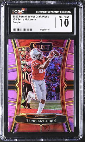 Terry McLaurin Purple 2023 Select Draft Picks 67/75 #70 CGC 10