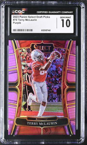 Terry McLaurin Purple 2023 Select Draft Picks 67/75 #70 CGC 10-1