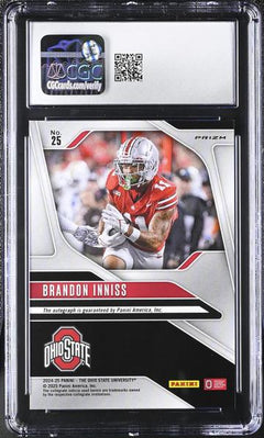 Brandon Inniss 2024-25 Ohio State Prizm Autographs #25 CGC 9.5-2