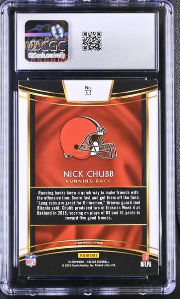 Nick Chubb 2018 Select #33 CGC 10-2