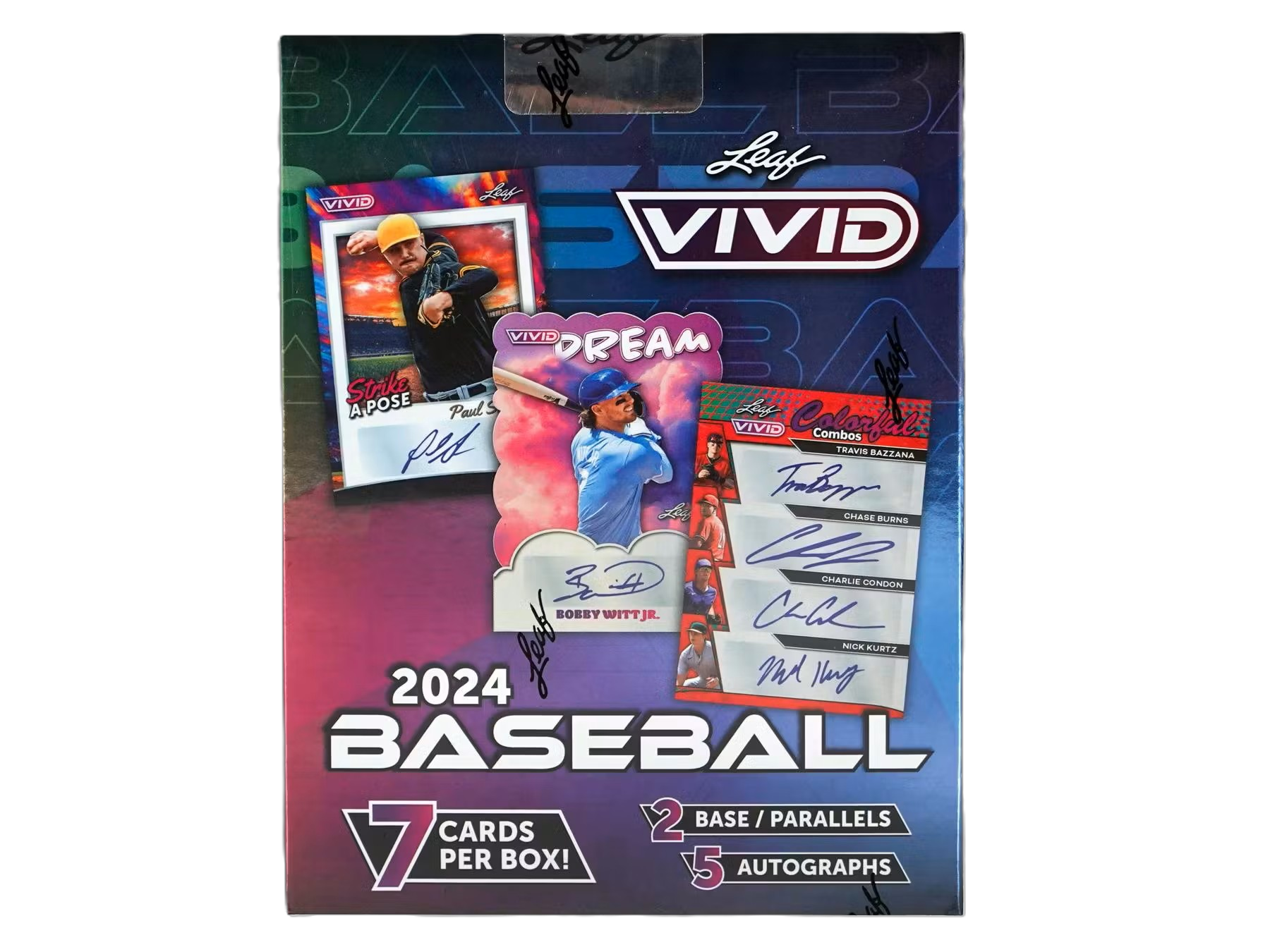 2024 Leaf Vivid Baseball Hobby Box-1