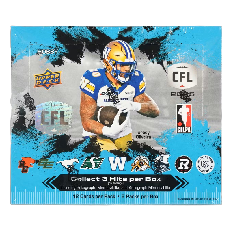 2025 Upper Deck CFL Canadian Football League Hobby Box-1