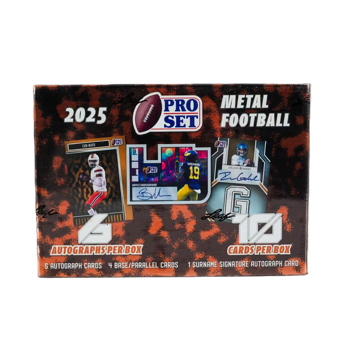 2025 Leaf Pro Set Metal Football Hobby Box-1