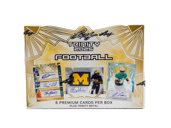 Product 2025 Leaf Trinity Football Hobby Box **PRESALE** Link