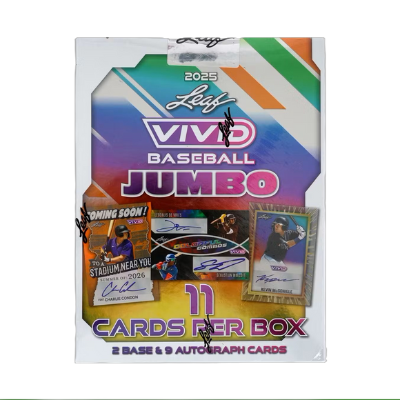 Product 2025 Leaf Vivid Baseball Hobby Jumbo Box Link