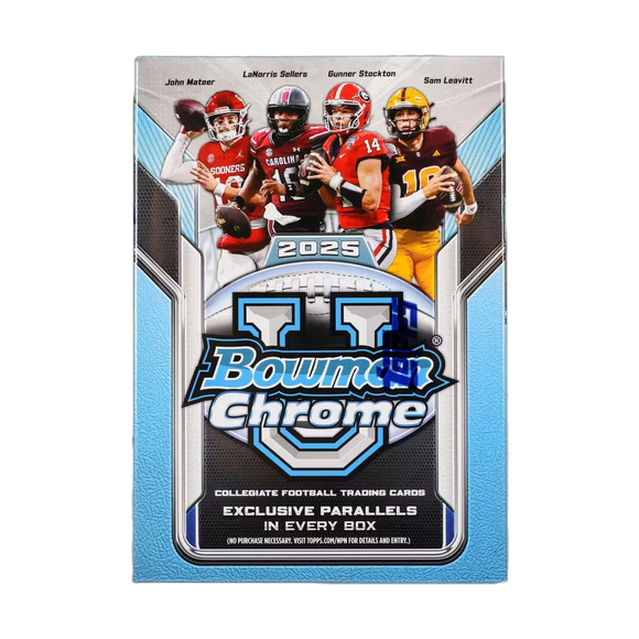 Product 2025 Bowman Chrome University Football Blaster Box Link