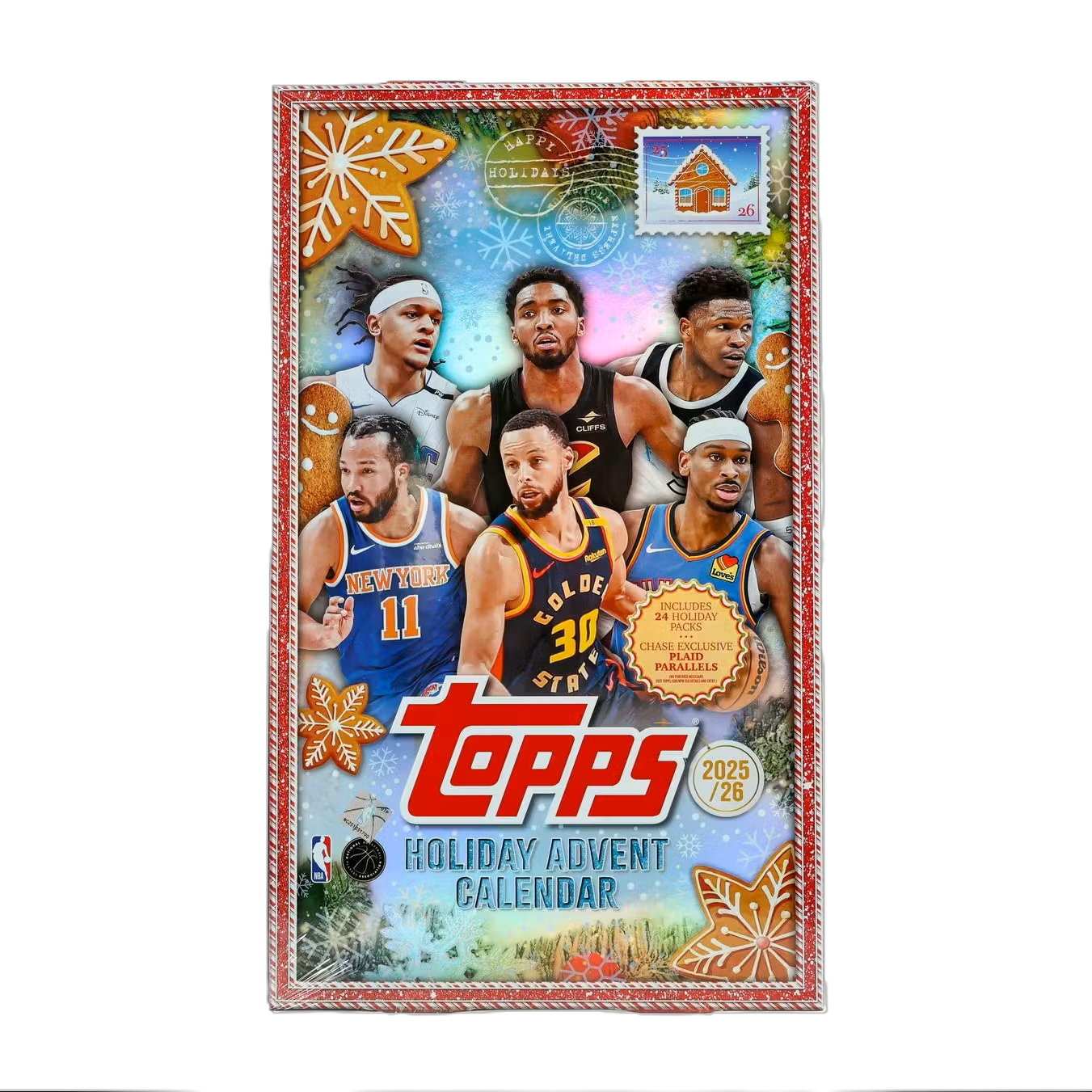 2025/26 Topps Holiday Basketball Countdown Calendar Box