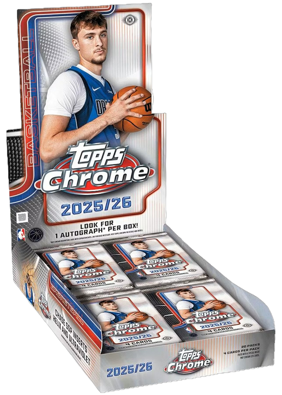 Product 2025-26 Topps Chrome Basketball Hobby Box **PRESALE** Link