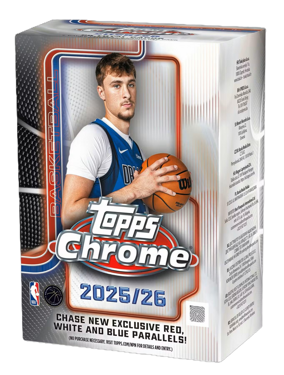 Product 2025-26 Topps Chrome Basketball Blaster Box **PRESALE** Link