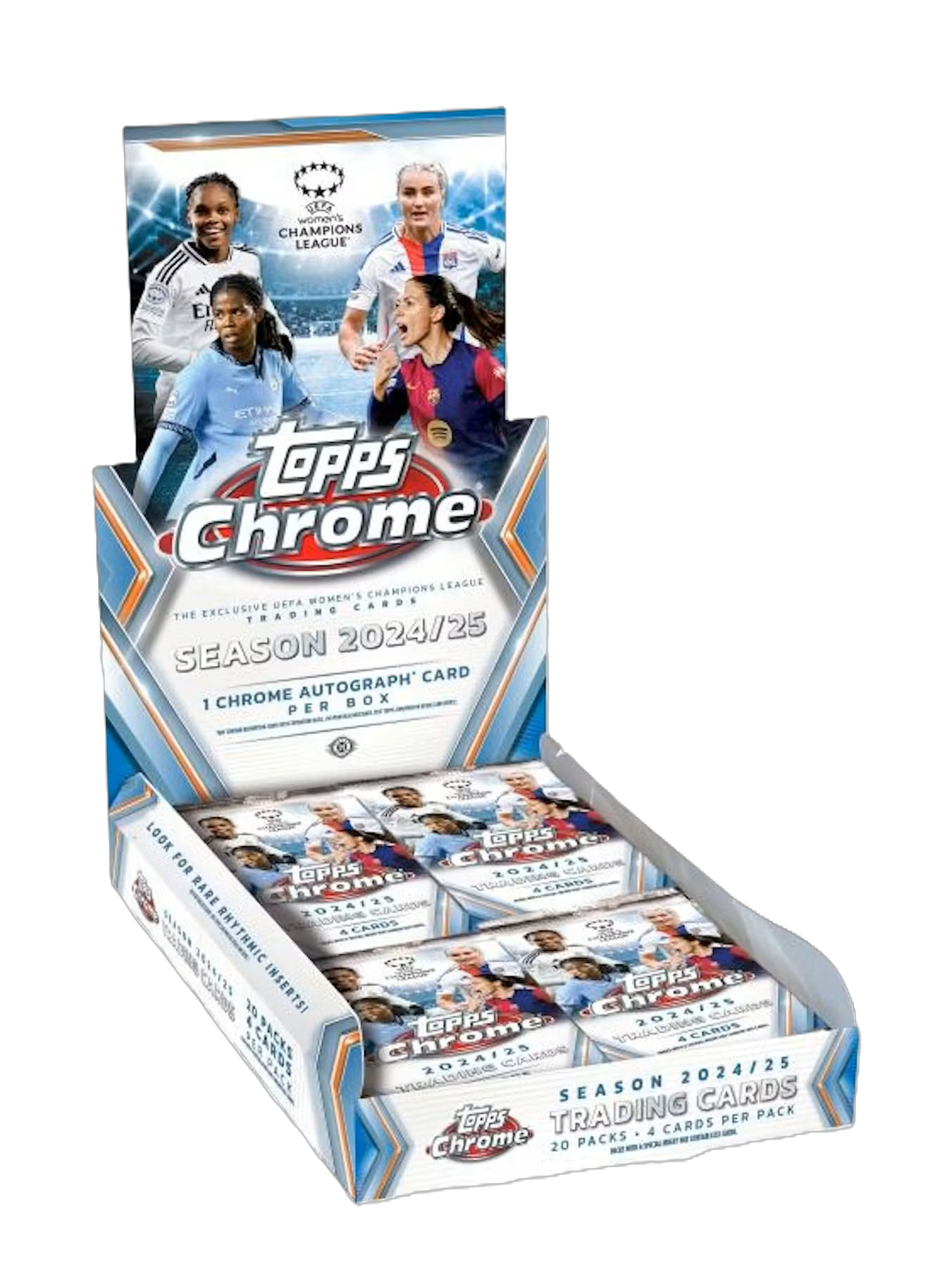 2024/25 Topps Chrome UEFA Women's Champions League Soccer Hobby Box-1