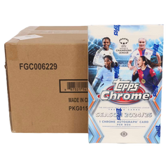 2024/25 Topps Chrome UEFA Women's Champions League Soccer Hobby 12-Box Case-1