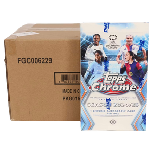 2024/25 Topps Chrome UEFA Women's Champions League Soccer Hobby 12-Box Case