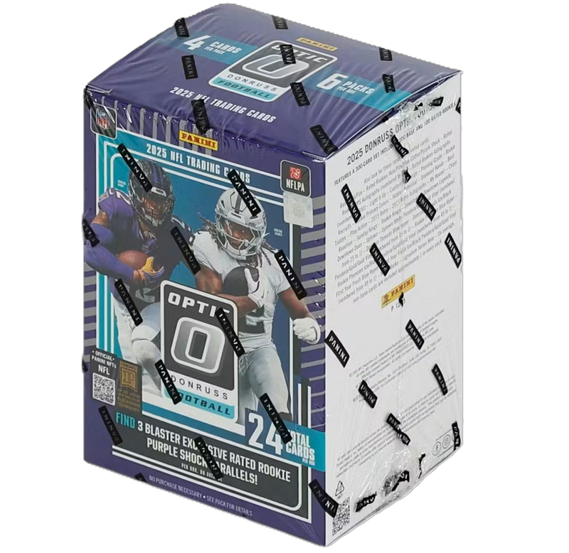 2025 Panini Donruss Optic Football Blaster Box (Purple Shock Parallels)-1