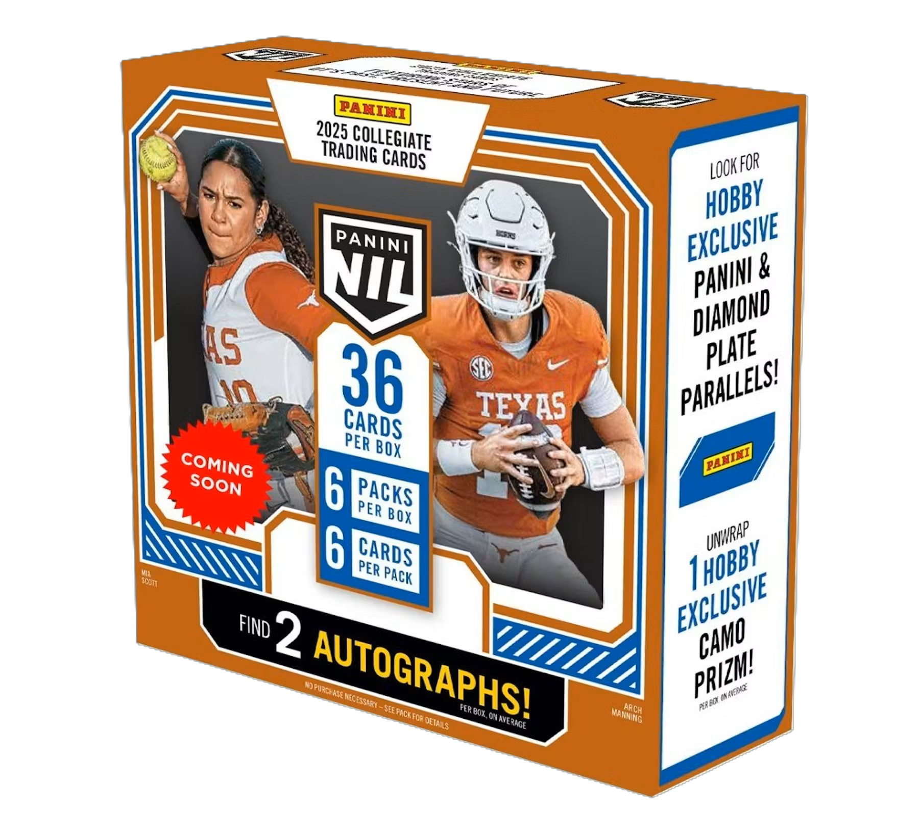 2025 Panini NIL Texas Longhorns Hobby Box
