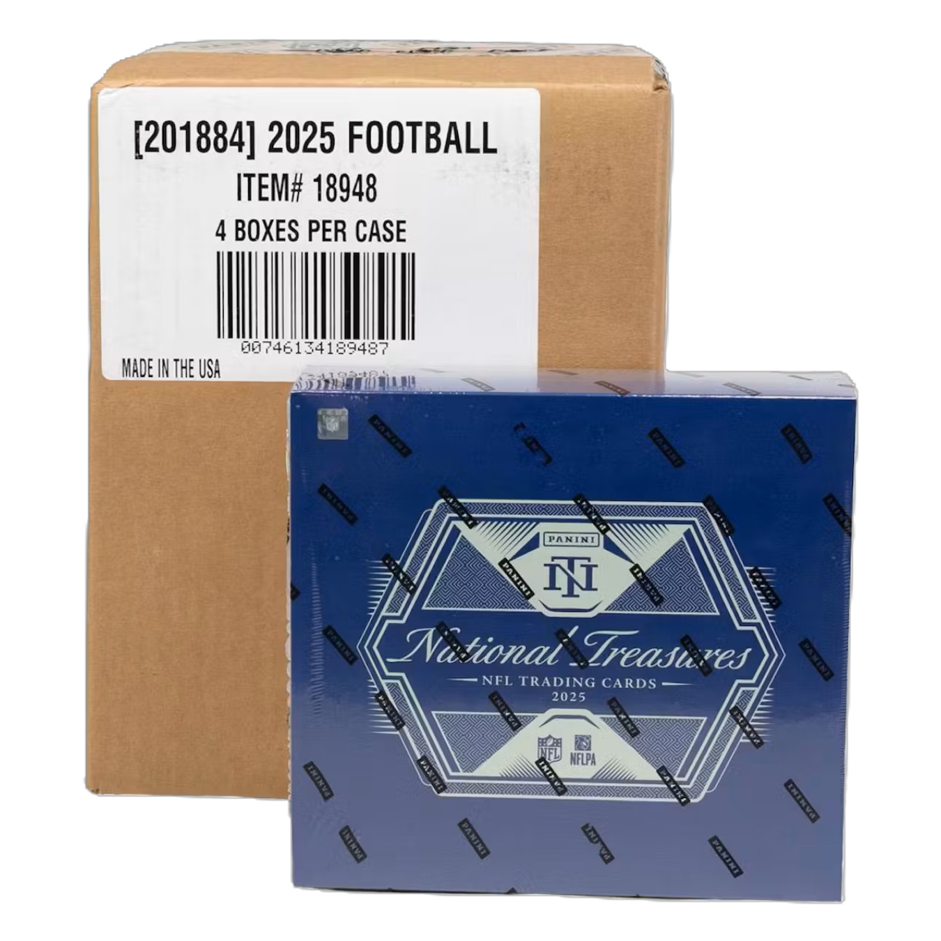 2025 Panini National Treasures Football Hobby 4-Box Case-1