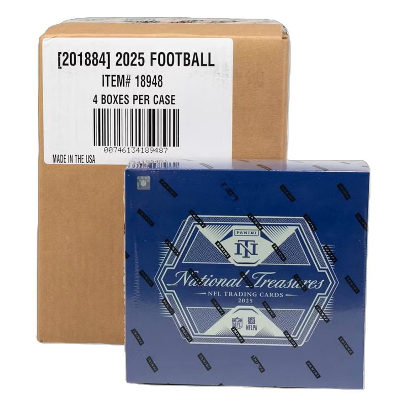 2025 Panini National Treasures Football Hobby 4-Box Case-1