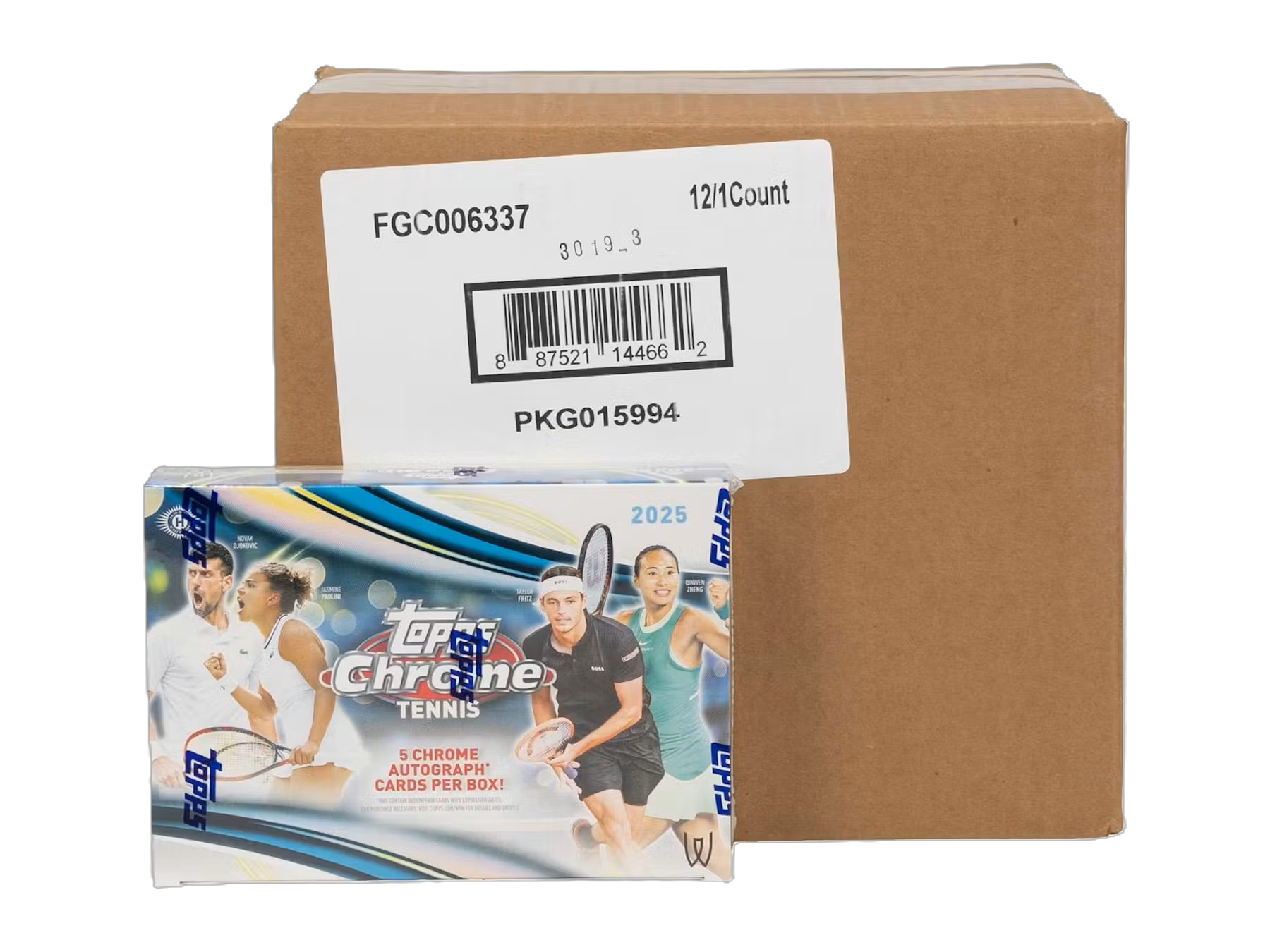 2025 Topps Chrome Tennis Delight 12-Box Case