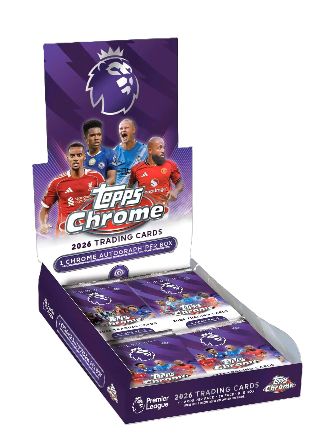 2026 Topps Chrome Premier League EPL Soccer Hobby Box-1