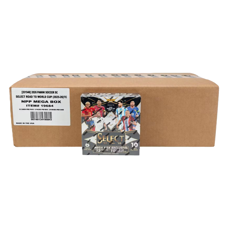 2025/26 Panini Select Road to FIFA World Cup Soccer Mega 20-Box Case-1