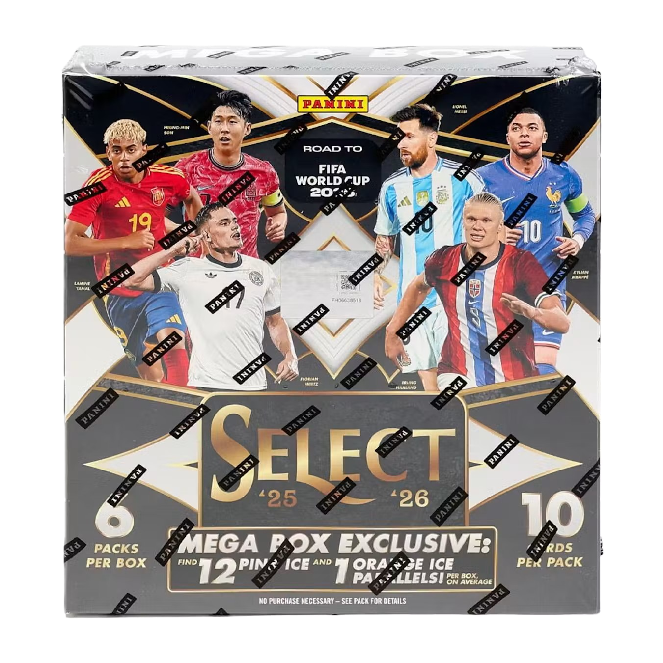 2025/26 Panini Select Road to FIFA World Cup Soccer Mega Box-1