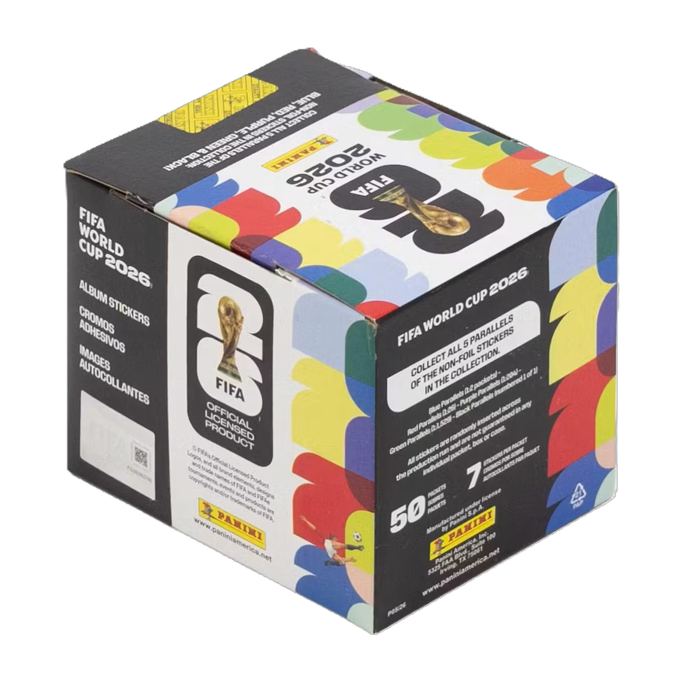 2026 Panini FIFA World Cup Soccer 50-Pack Sticker Box (U.S. Version)-1