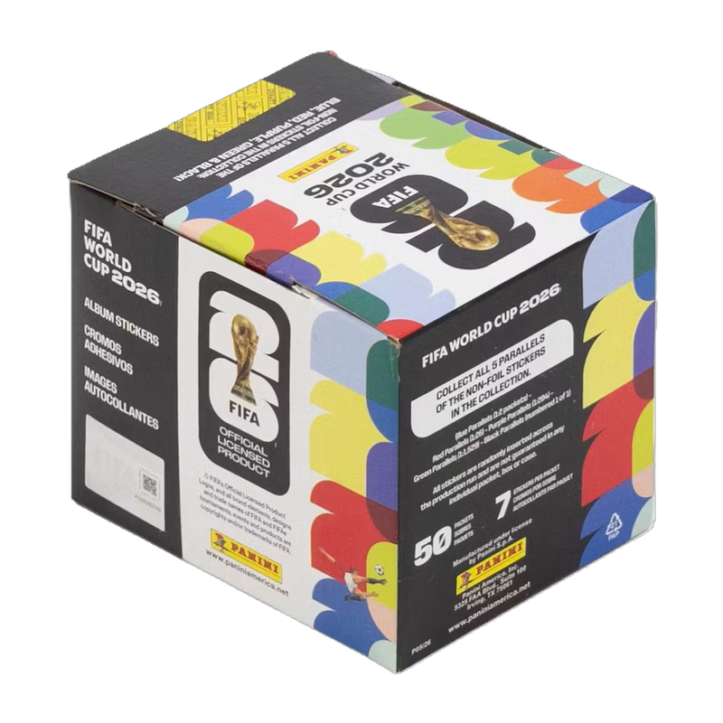 2026 Panini FIFA World Cup Soccer 50-Pack Sticker Box (U.S. Version)-1