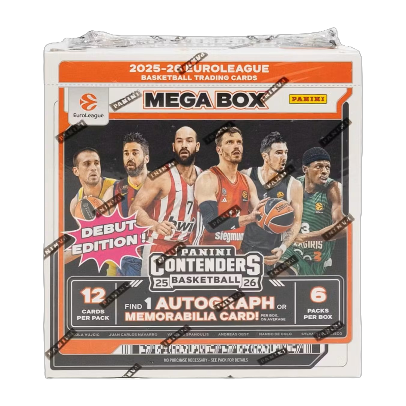 2025/26 Panini Contenders EuroLeague Basketball Hobby Mega Box