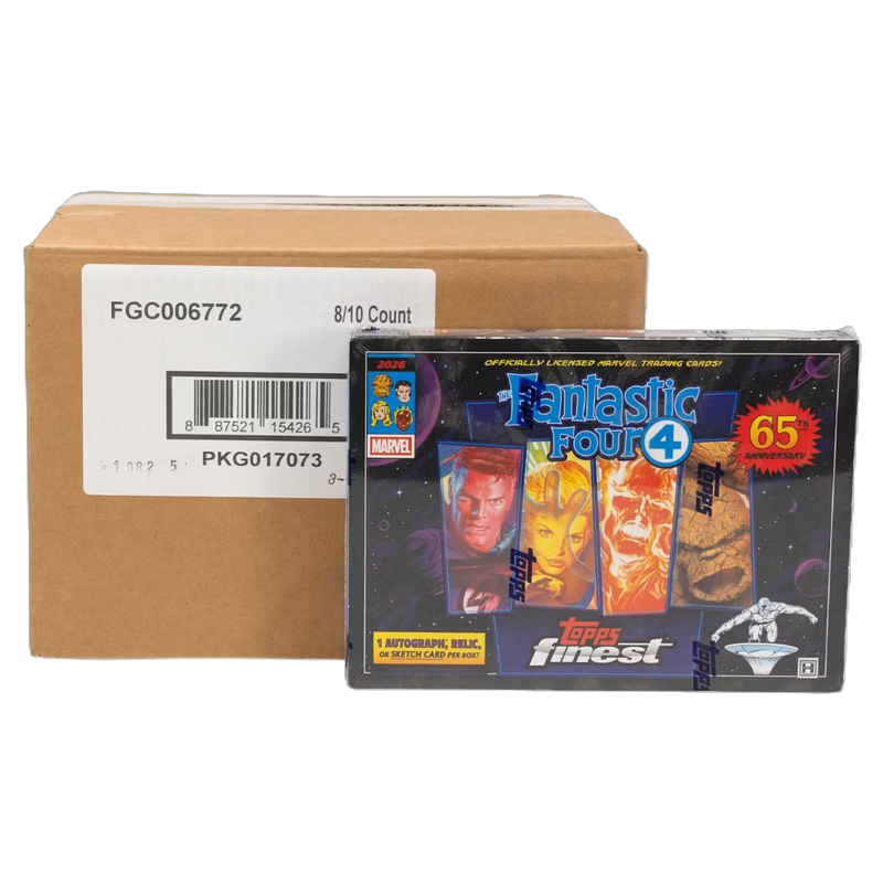 2026 Topps Finest Fantastic Four Hobby 8-Box Case-1