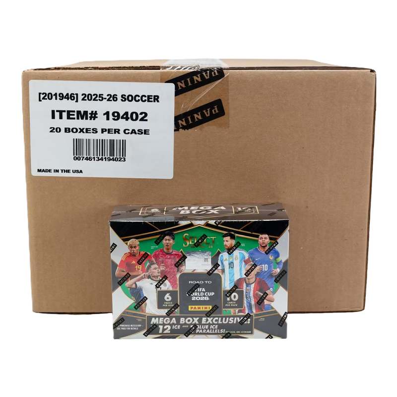 2025/26 Panini Select Road to FIFA World Cup Soccer Hobby Mega 20-Box Case-1