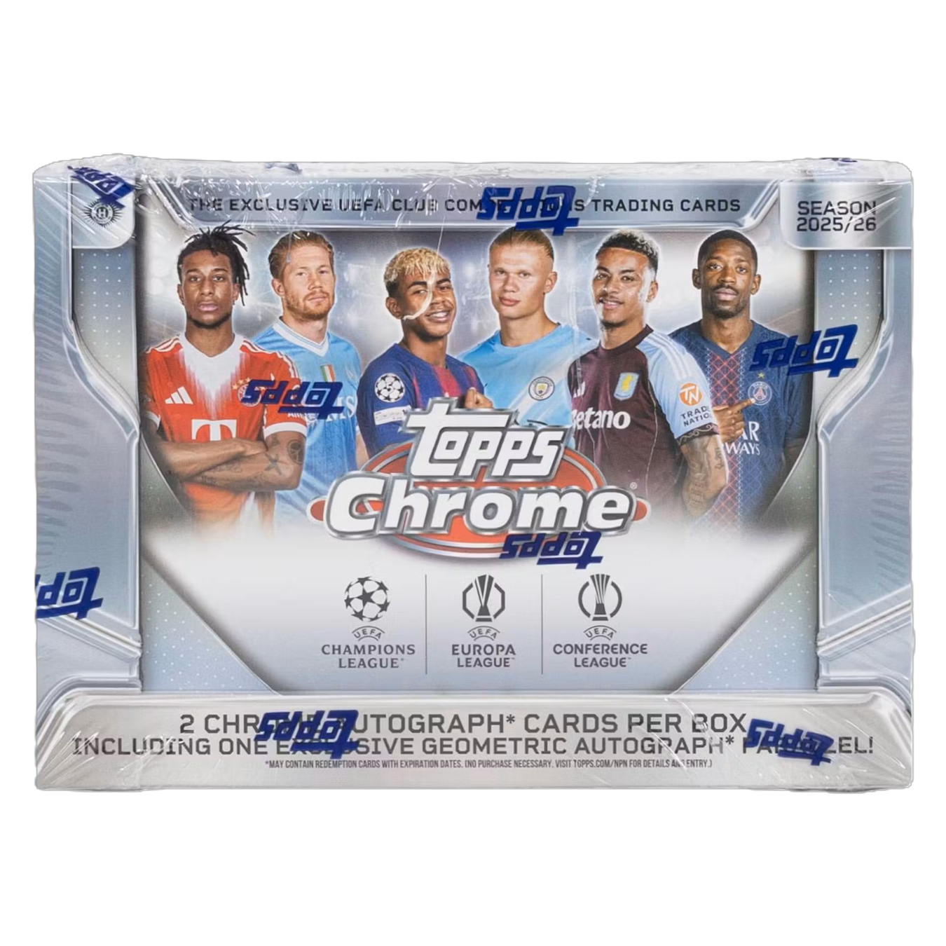 2025/26 Topps Chrome UEFA Club Competitions Soccer Delight Box **PRESALE**
