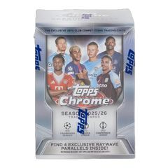 2025/26 Topps Chrome UEFA Club Competitions Soccer Blaster Box-1
