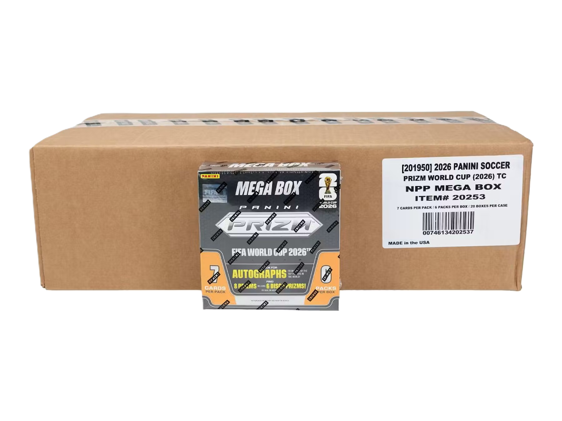 2026 Panini Prizm FIFA World Cup Soccer Mega 20-Box Case-1