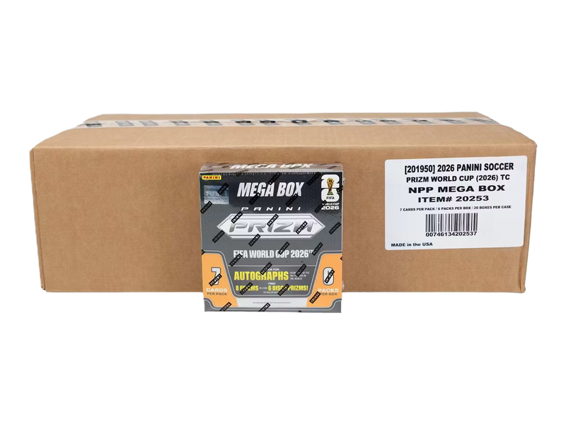2026 Panini Prizm FIFA World Cup Soccer Mega 20-Box Case-1