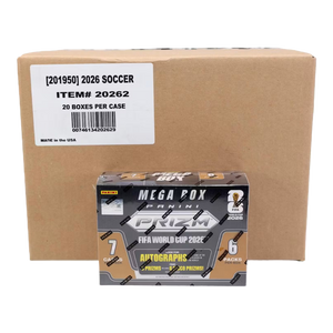 2026 Panini Prizm FIFA World Cup Soccer Hobby Mega 20-Box Case