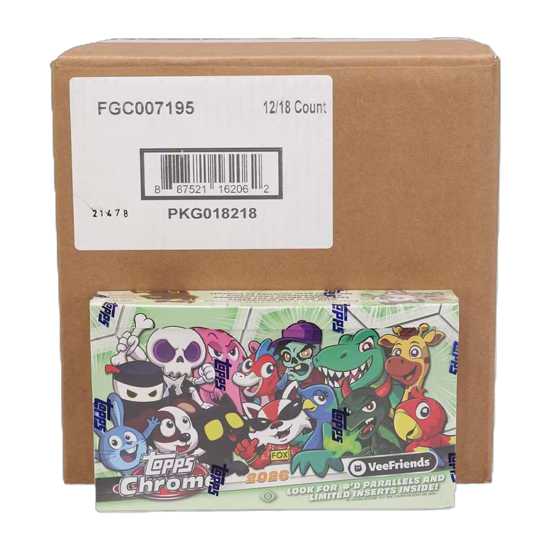2026 Topps VeeFriends Chrome Hobby 12-Box Case-1