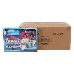 2025/26 Topps UEFA Club Competitions Finest Soccer Hobby 8-Box Case
